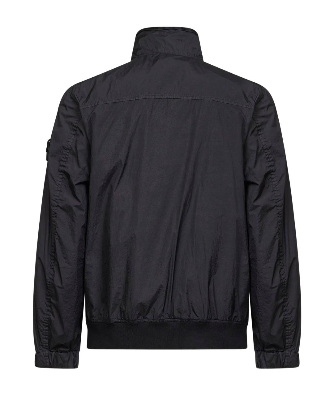 STONE ISLAND Черная полиамидовая куртка, фото 3