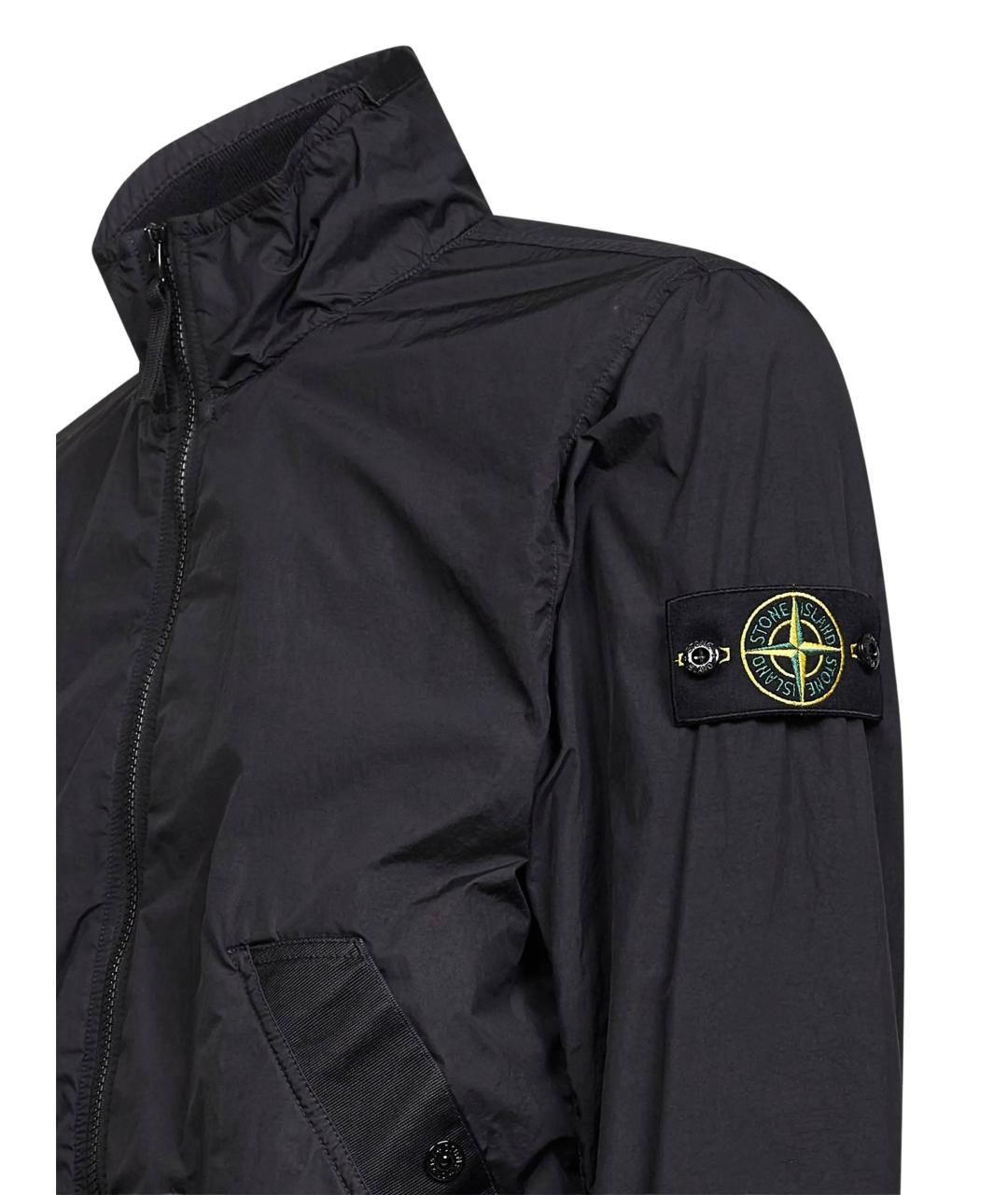 STONE ISLAND Черная полиамидовая куртка, фото 2