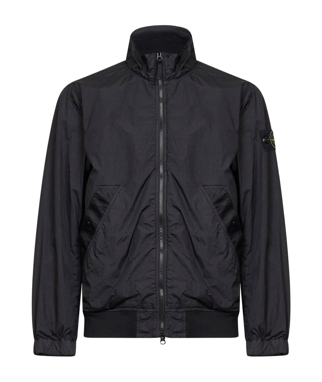 STONE ISLAND Черная полиамидовая куртка, фото 1