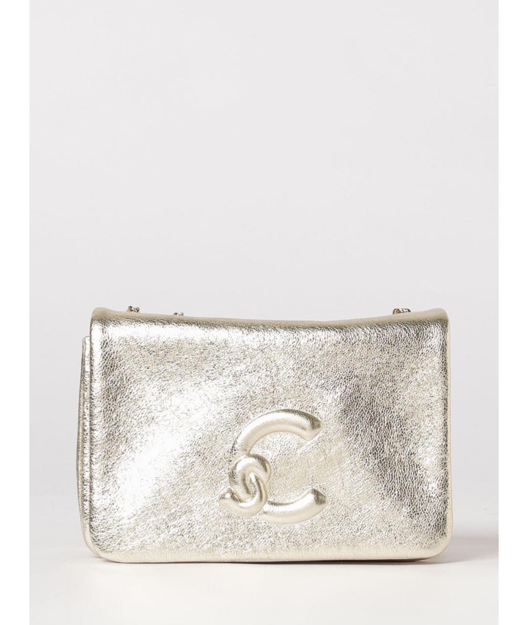 COCCINELLE Золотая кожаная сумка через плечо, фото 4