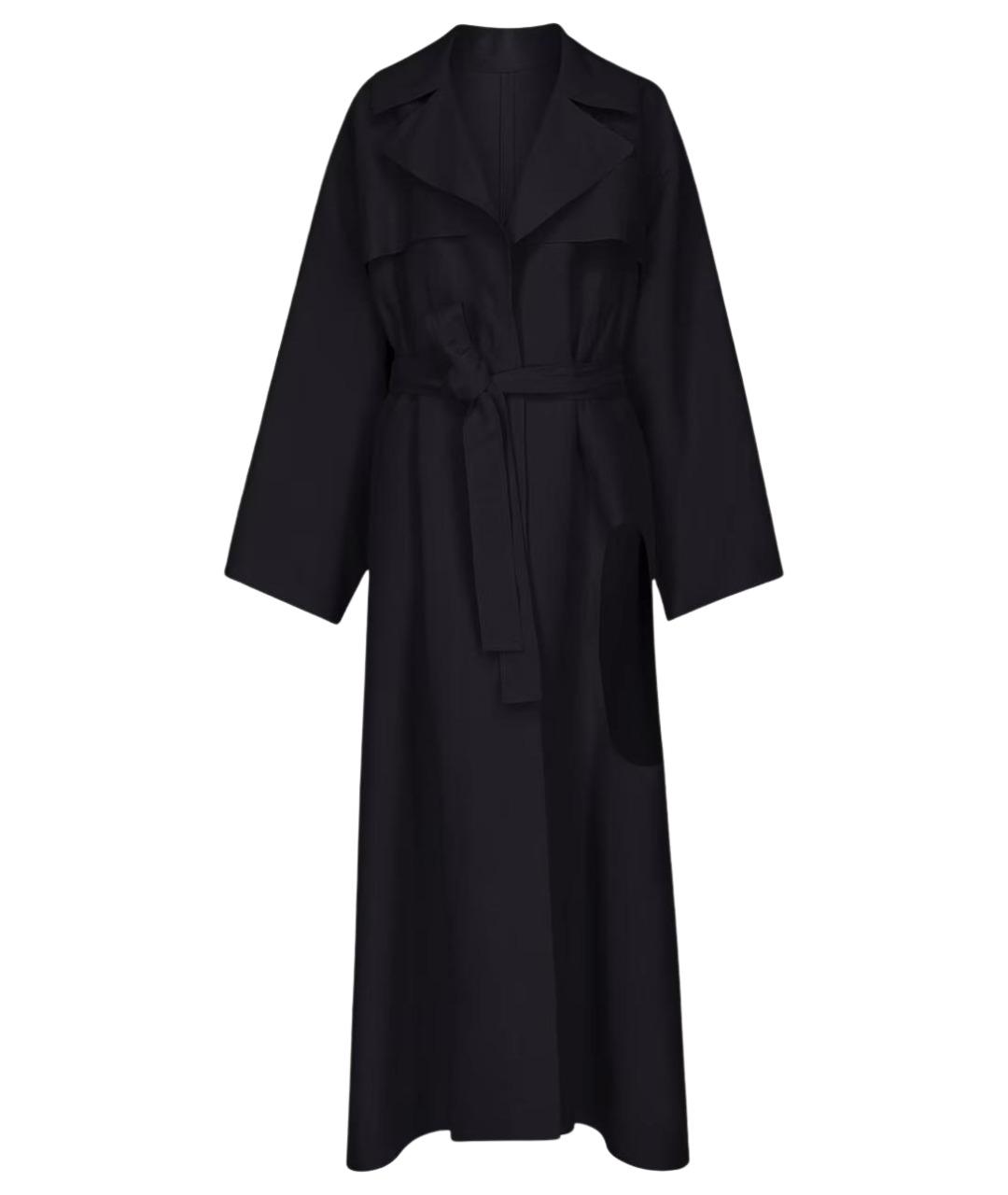 ALAIA Темно-синий хлопковый тренч/плащ, фото 1