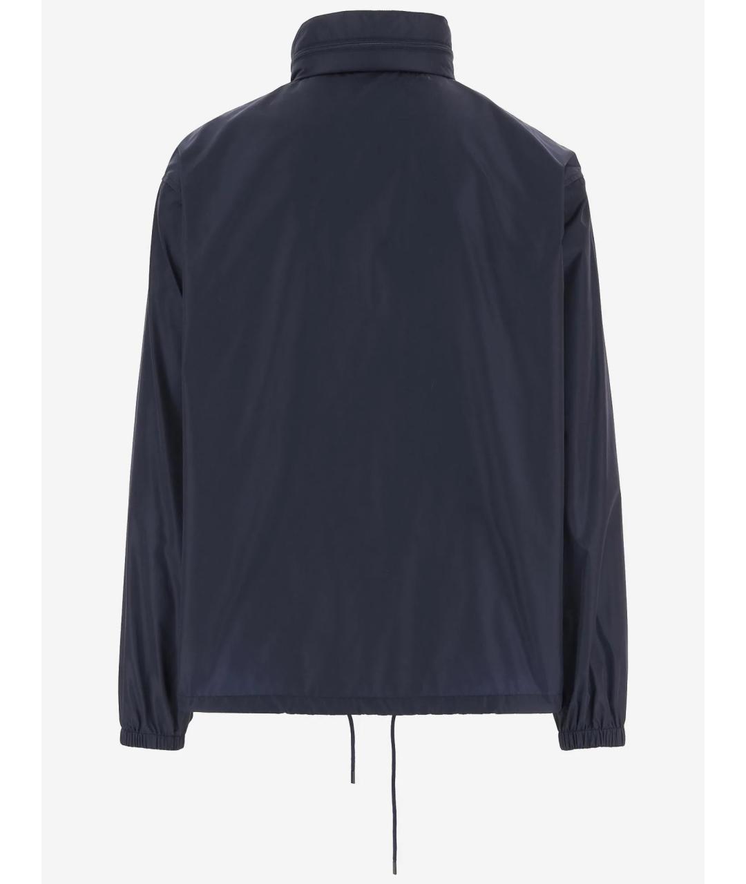 SAINT LAURENT Темно-синяя полиамидовая куртка, фото 2