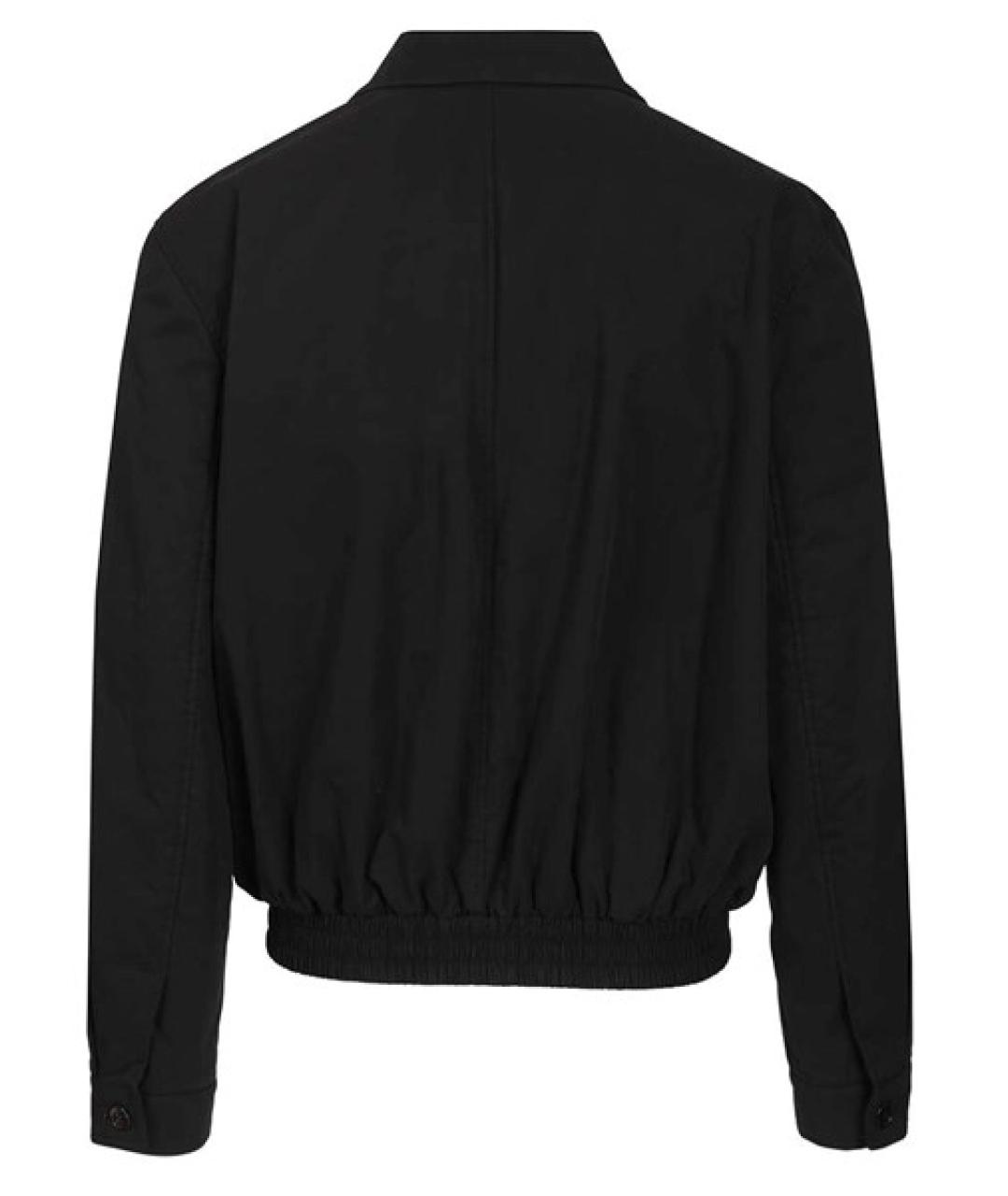 SAINT LAURENT Черная хлопковая куртка, фото 2