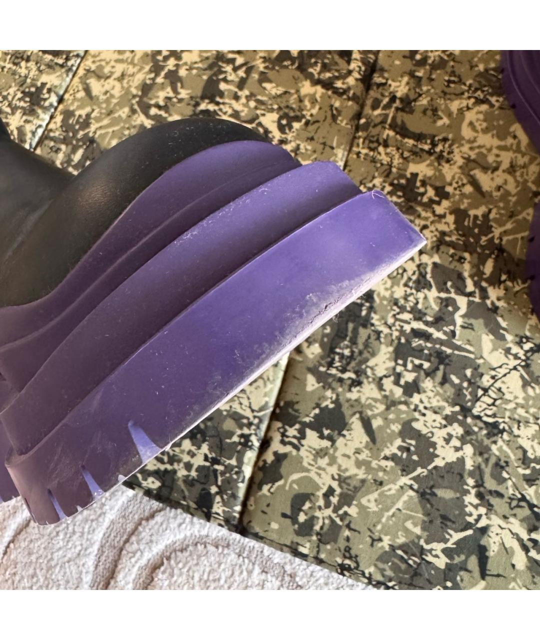 BOTTEGA VENETA Черные кожаные высокие ботинки, фото 7