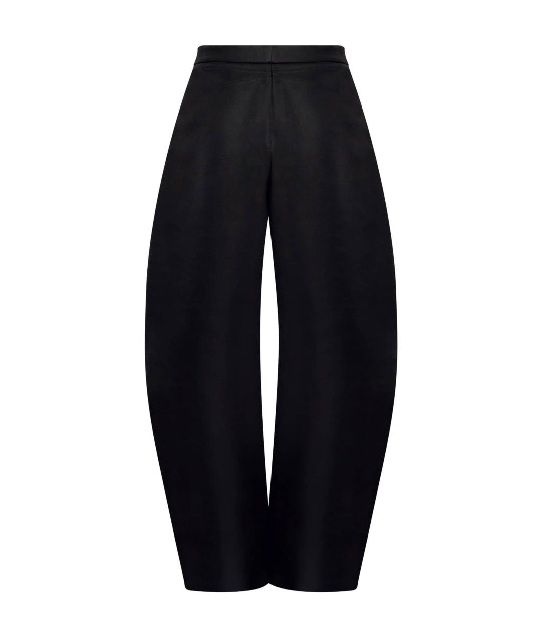 ALAIA Черные шерстяные прямые брюки, фото 2