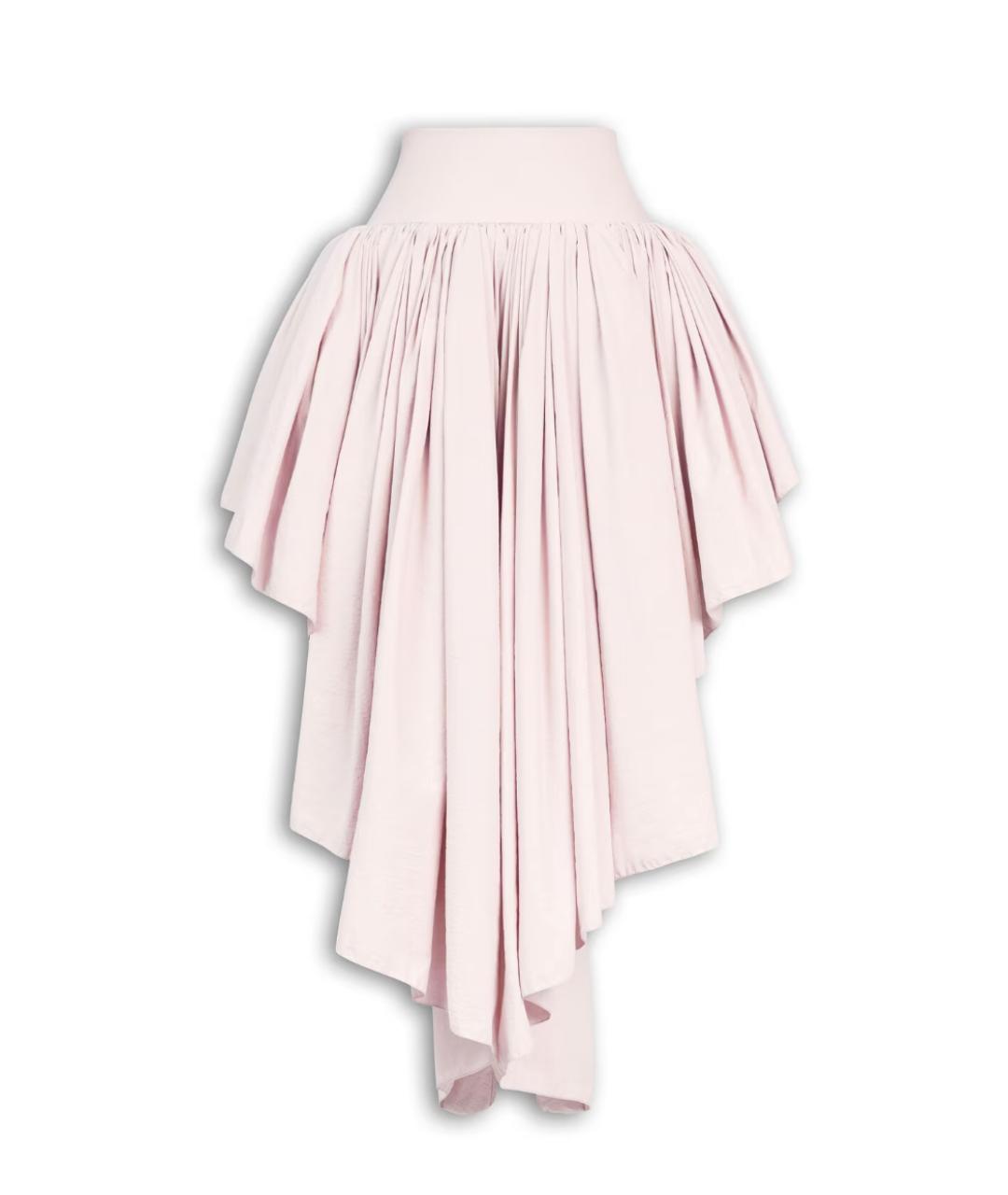 ALAIA Розовая полиамидовая юбка миди, фото 1