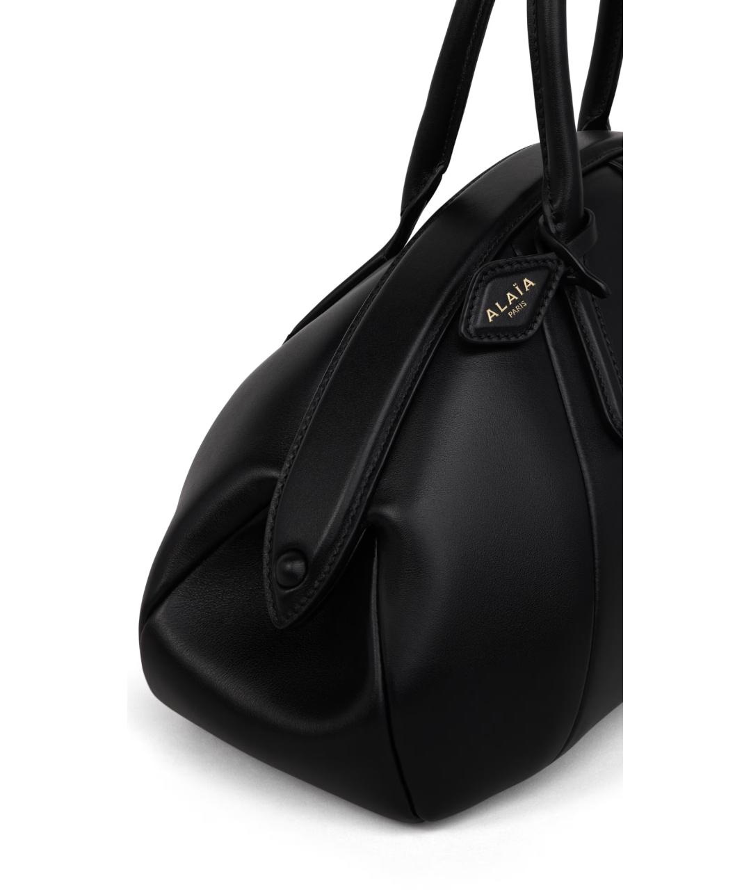ALAIA Черная кожаная сумка тоут, фото 3
