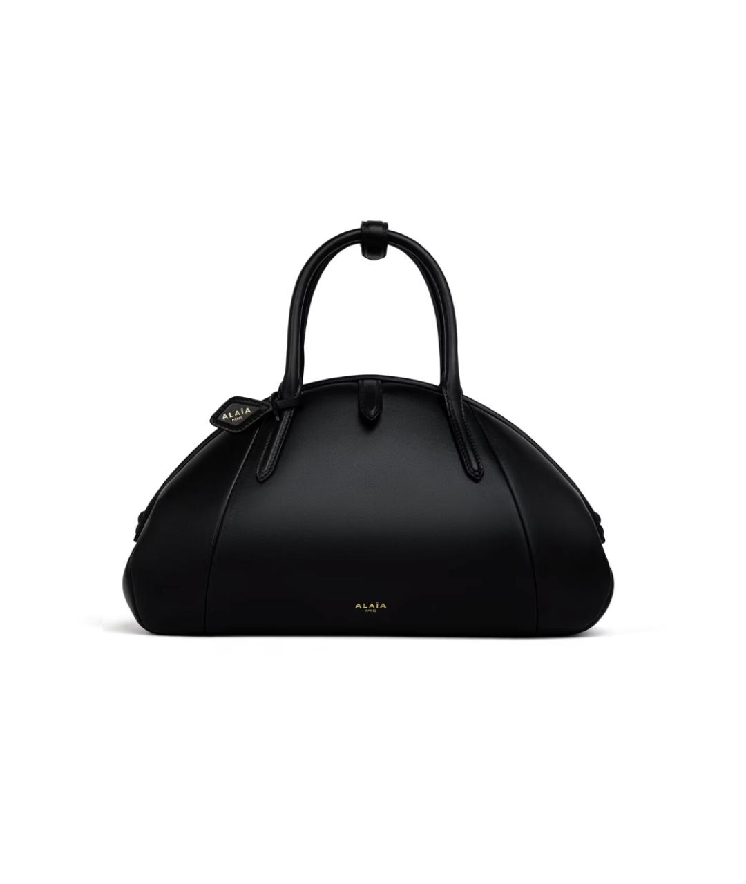 ALAIA Черная кожаная сумка тоут, фото 1