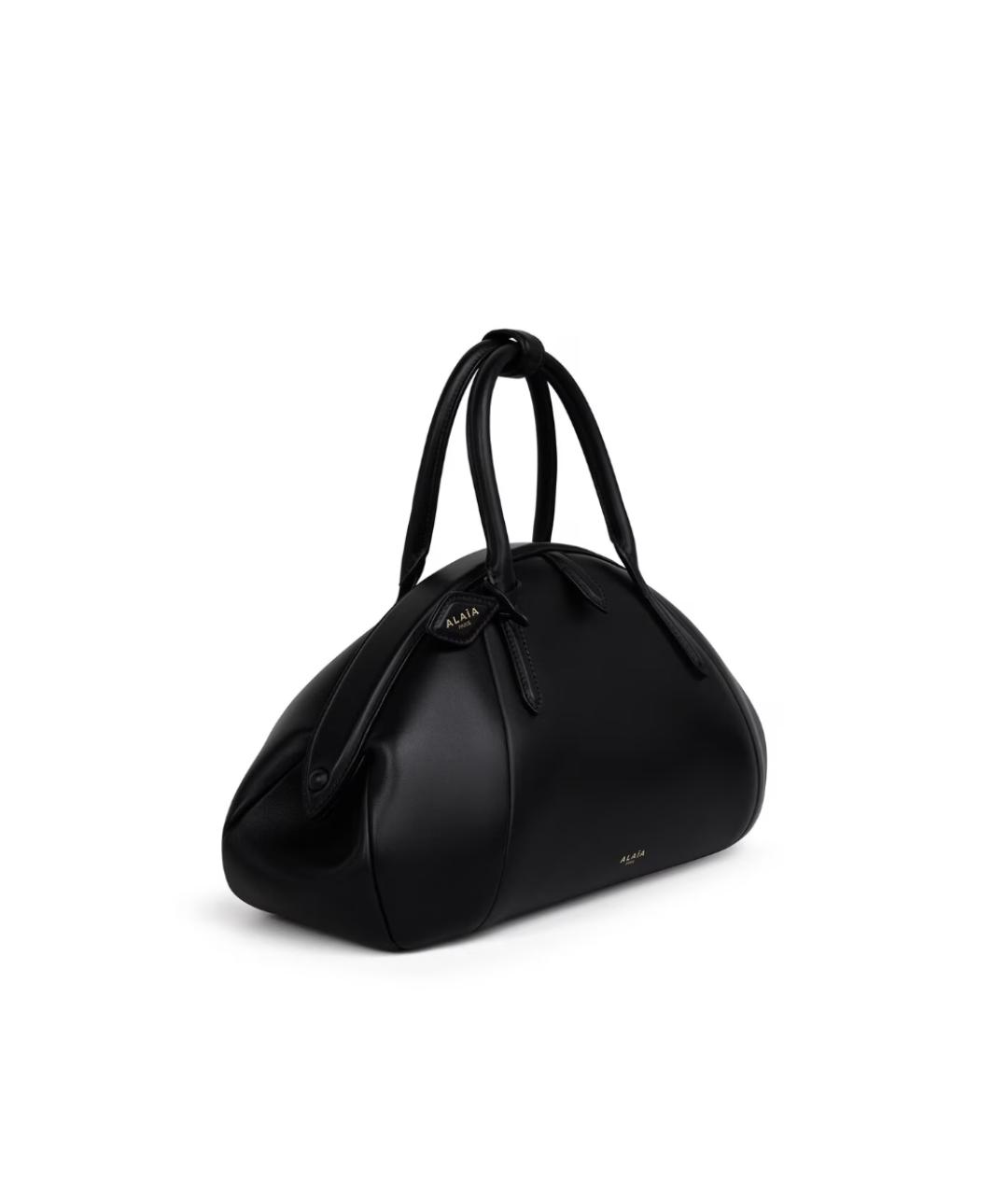 ALAIA Черная кожаная сумка тоут, фото 2