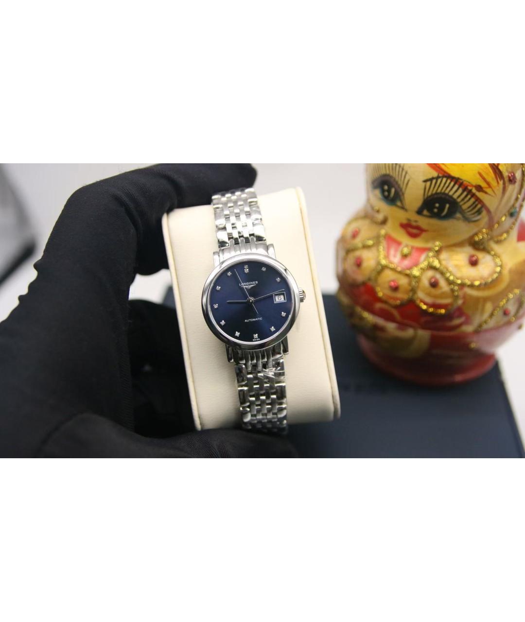 LONGINES Серебряные часы, фото 4