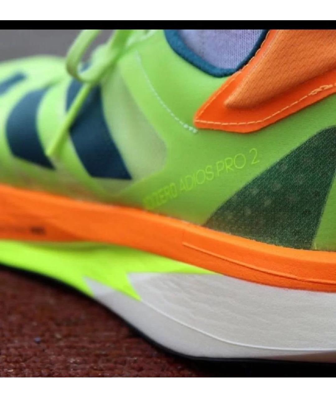 ADIDAS Зеленые текстильные низкие кроссовки / кеды, фото 6