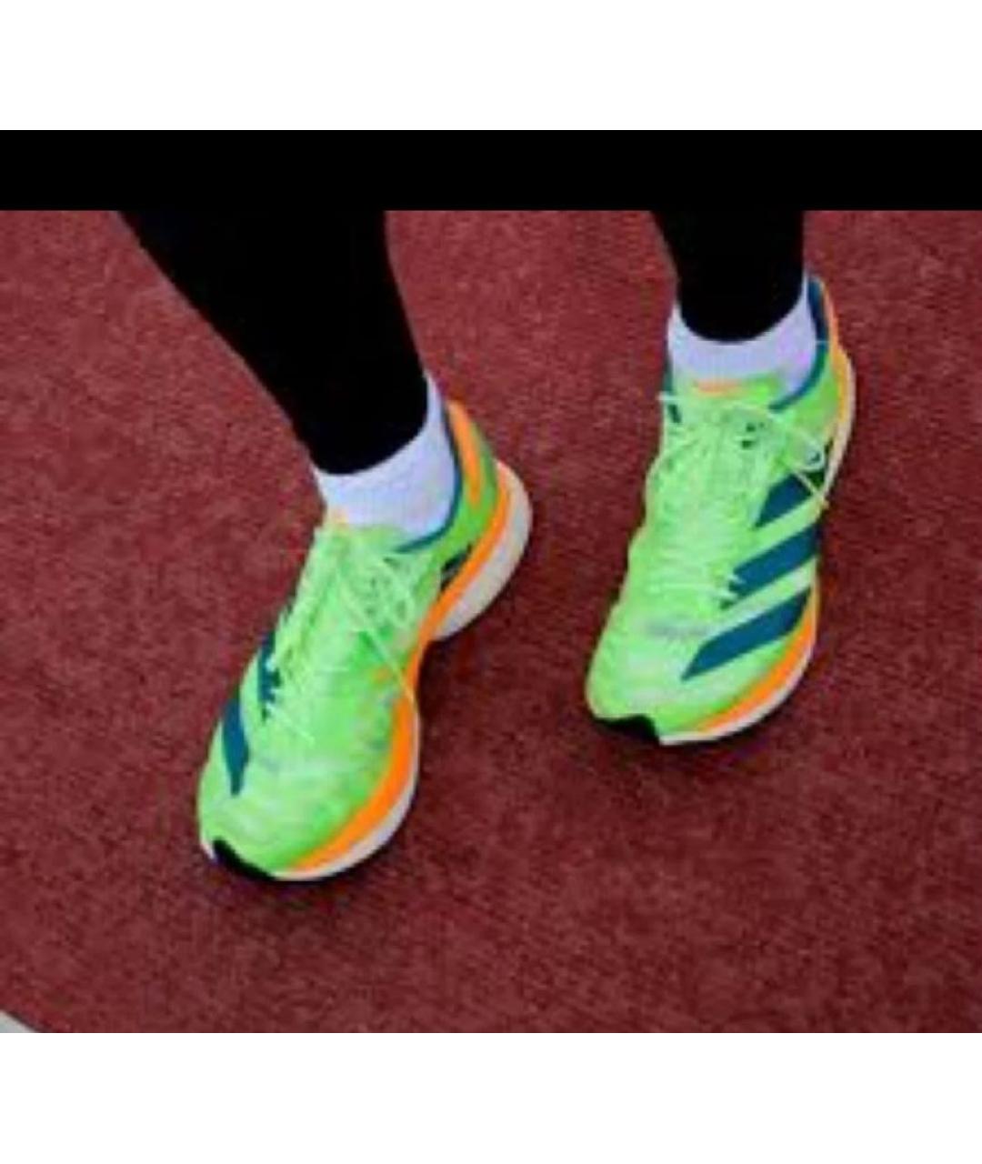 ADIDAS Зеленые текстильные низкие кроссовки / кеды, фото 8