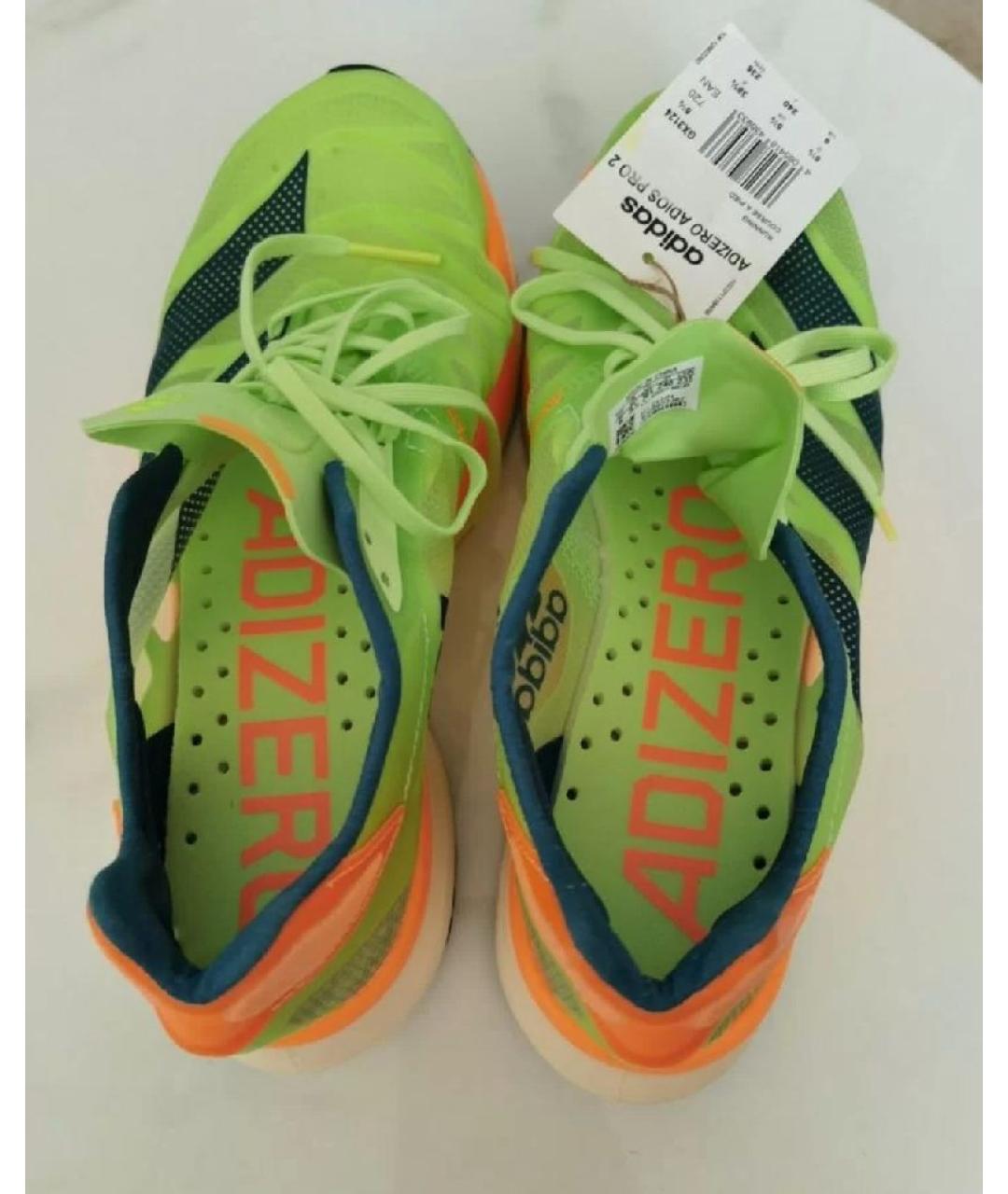 ADIDAS Зеленые текстильные низкие кроссовки / кеды, фото 3