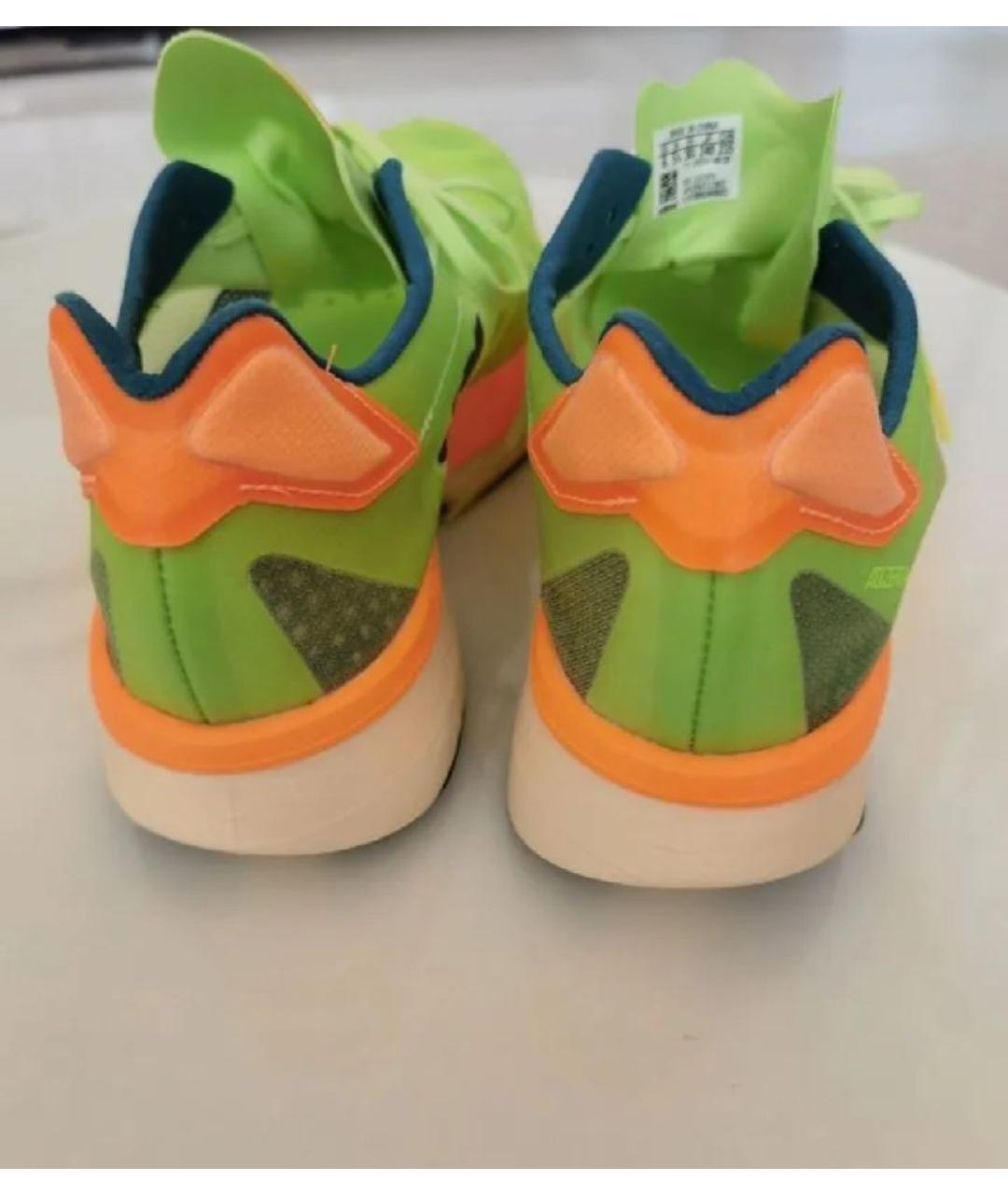 ADIDAS Зеленые текстильные низкие кроссовки / кеды, фото 4