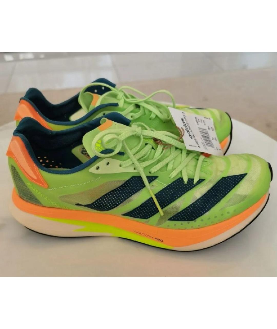 ADIDAS Зеленые текстильные низкие кроссовки / кеды, фото 9