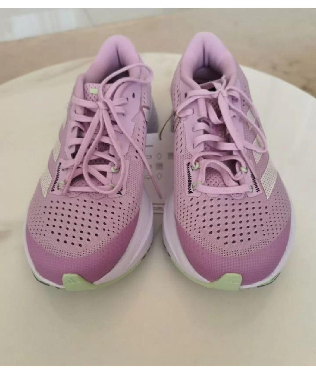 ADIDAS Розовые текстильные кроссовки, фото 3