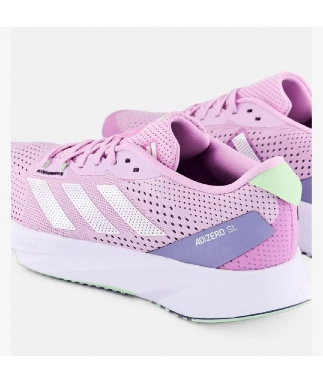 ADIDAS Розовые текстильные кроссовки, фото 7