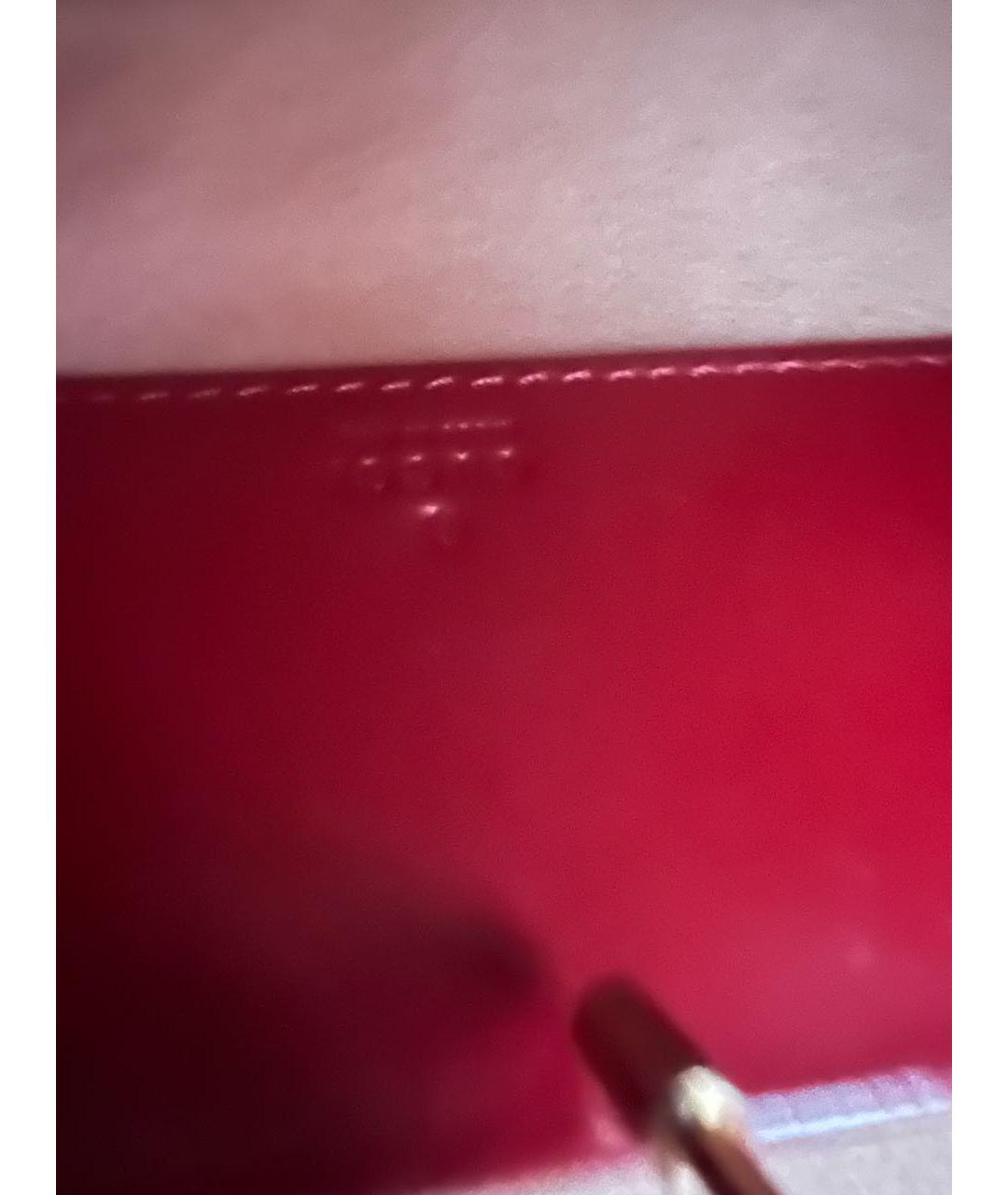 GUCCI Бордовая кожаная сумка с короткими ручками, фото 5