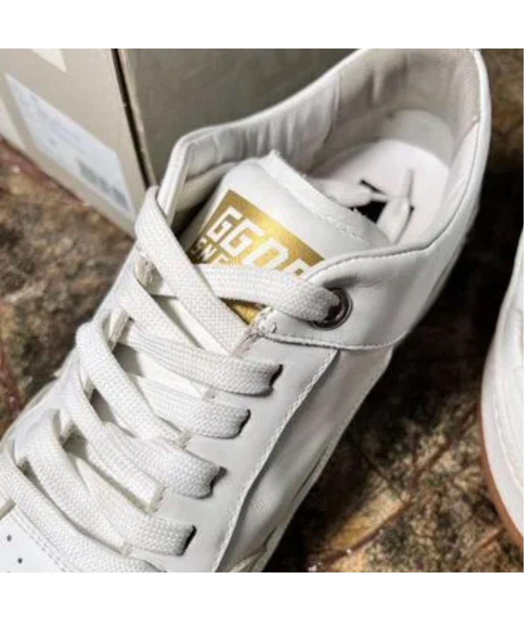 GOLDEN GOOSE DELUXE BRAND Белые кожаные кеды, фото 5