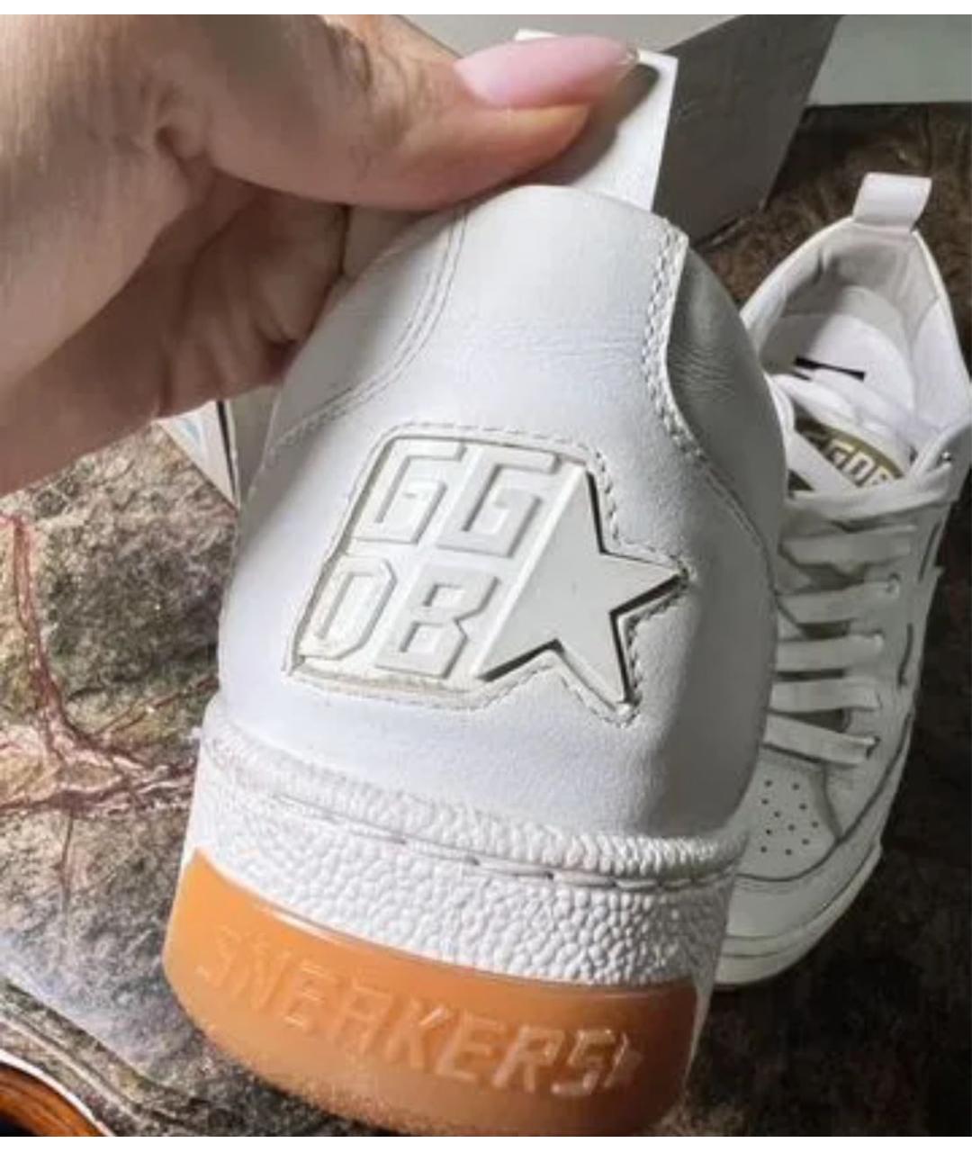 GOLDEN GOOSE DELUXE BRAND Белые кожаные кеды, фото 3