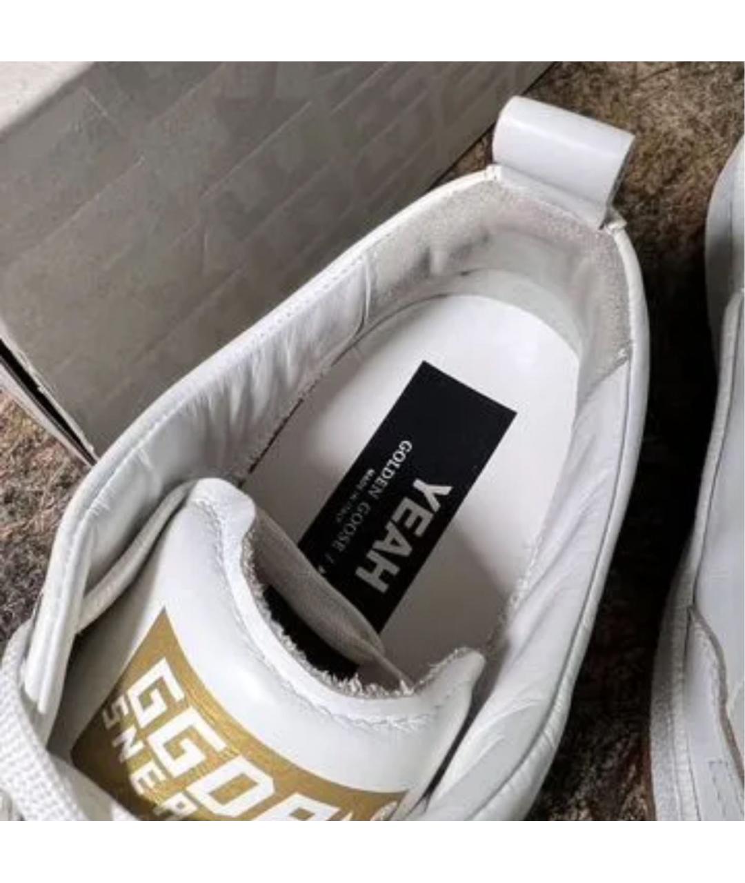 GOLDEN GOOSE DELUXE BRAND Белые кожаные кеды, фото 4