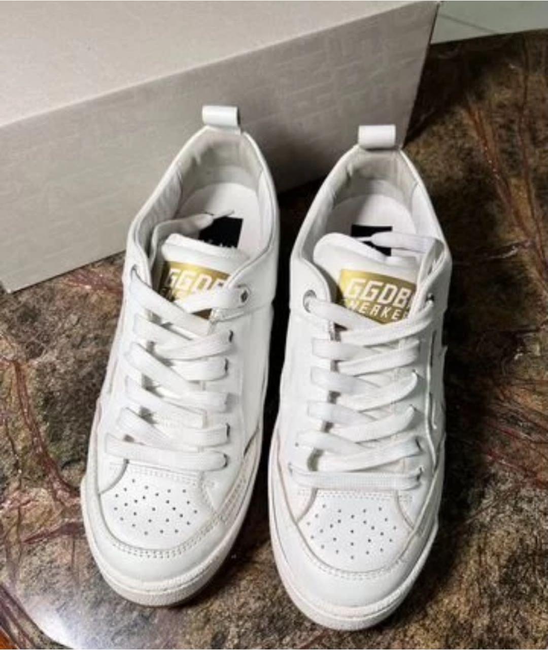 GOLDEN GOOSE DELUXE BRAND Белые кожаные кеды, фото 2