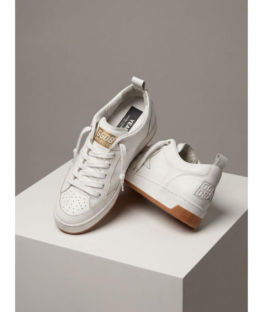 GOLDEN GOOSE DELUXE BRAND Белые кожаные кеды, фото 6