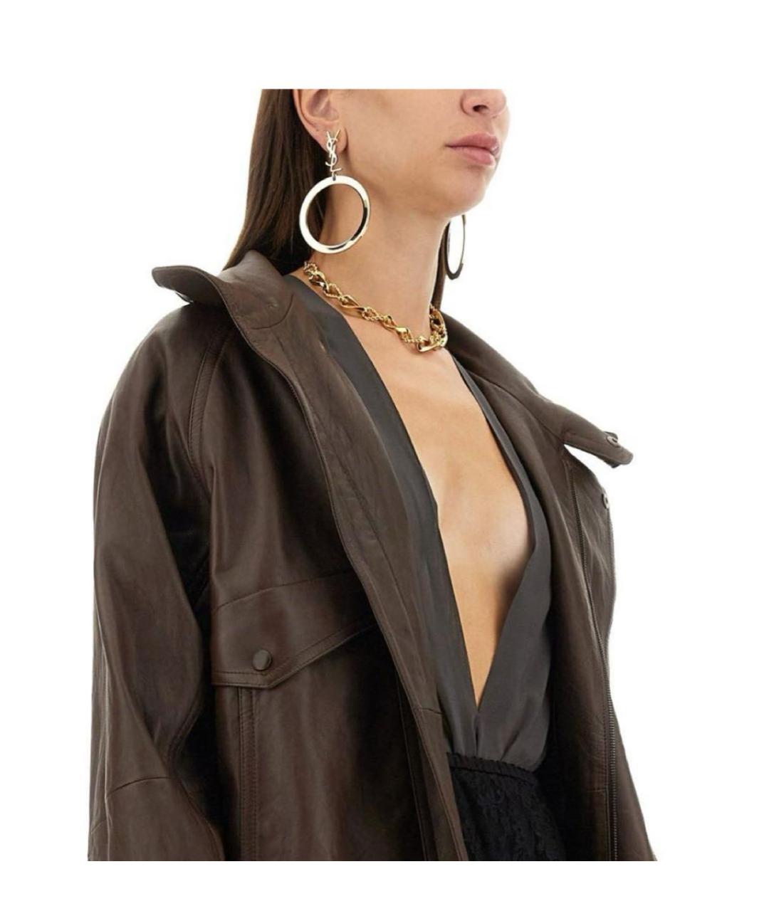 SAINT LAURENT Золотые серьги, фото 8