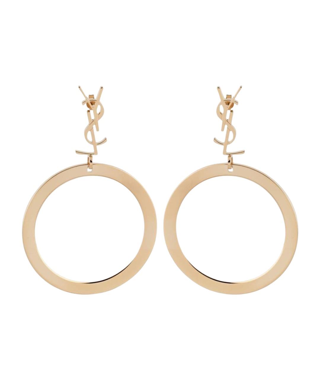 SAINT LAURENT Золотые серьги, фото 1