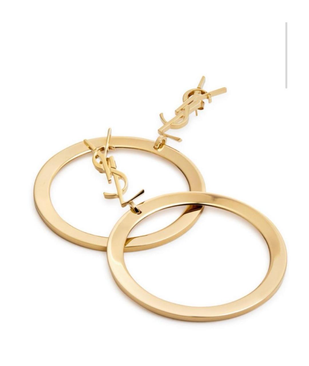 SAINT LAURENT Золотые серьги, фото 5