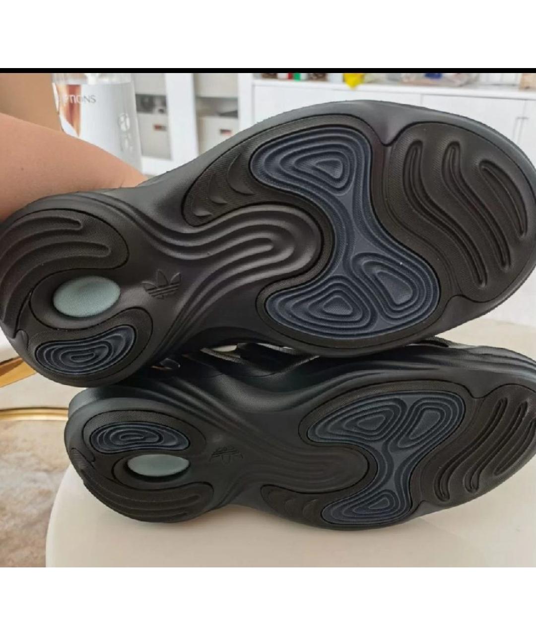 ADIDAS Черные резиновые низкие кроссовки / кеды, фото 7