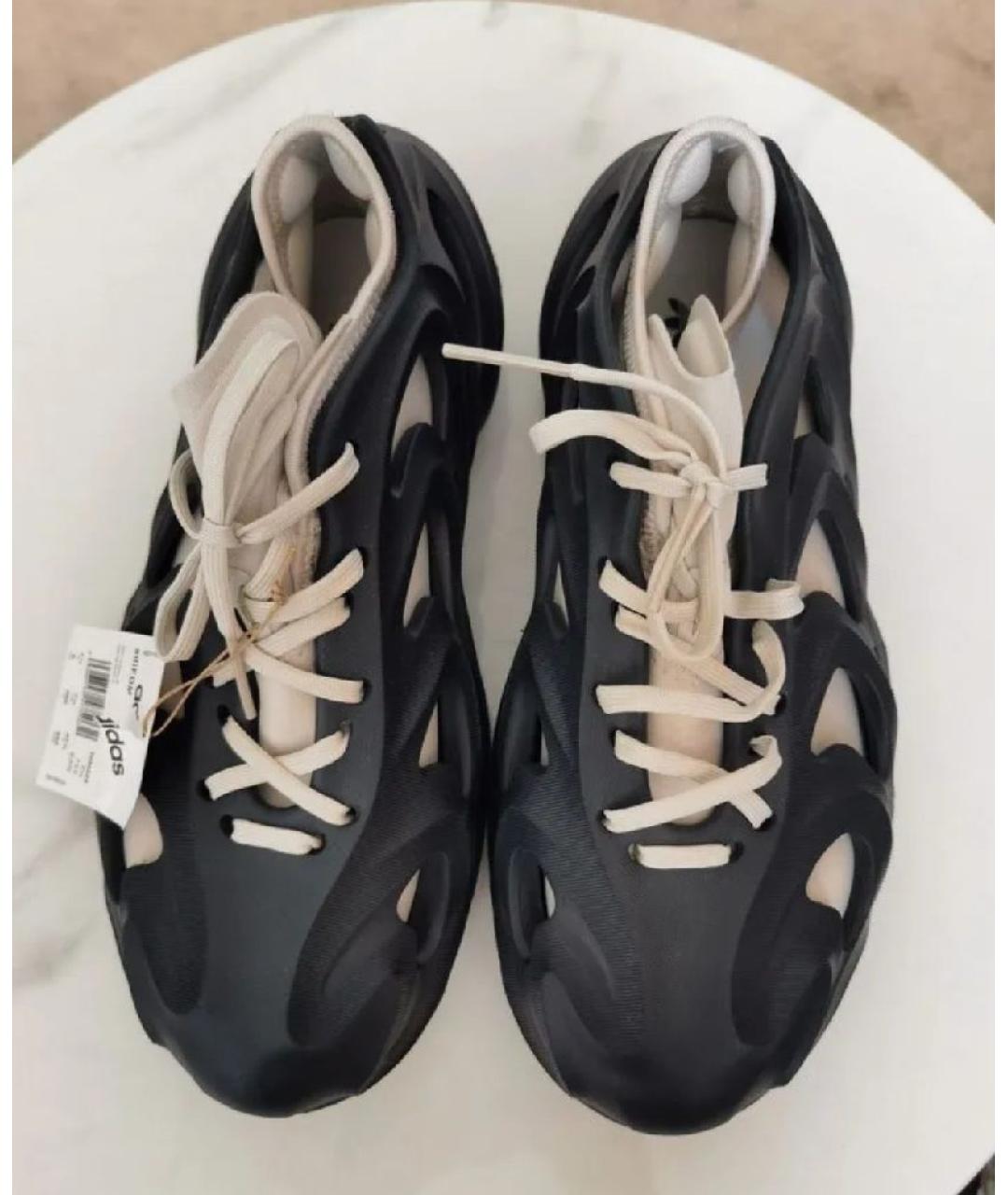 ADIDAS Черные резиновые низкие кроссовки / кеды, фото 4