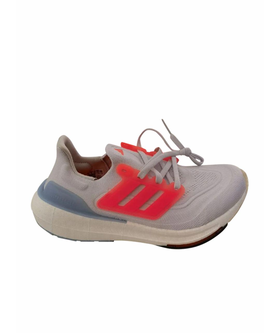 ADIDAS Белые текстильные кроссовки, фото 1