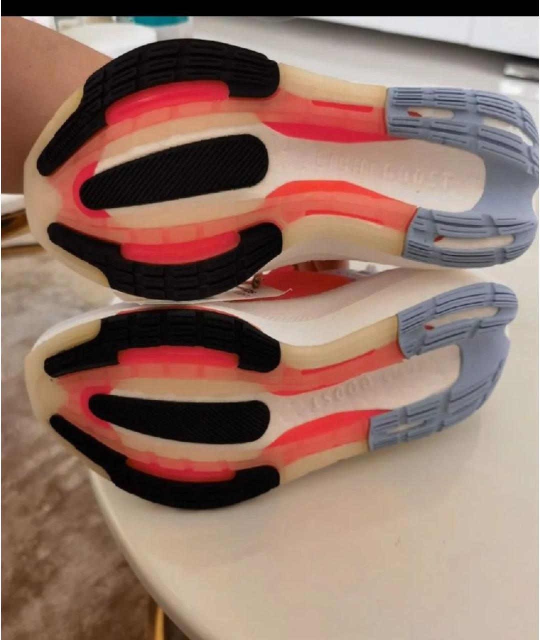 ADIDAS Белые текстильные кроссовки, фото 8