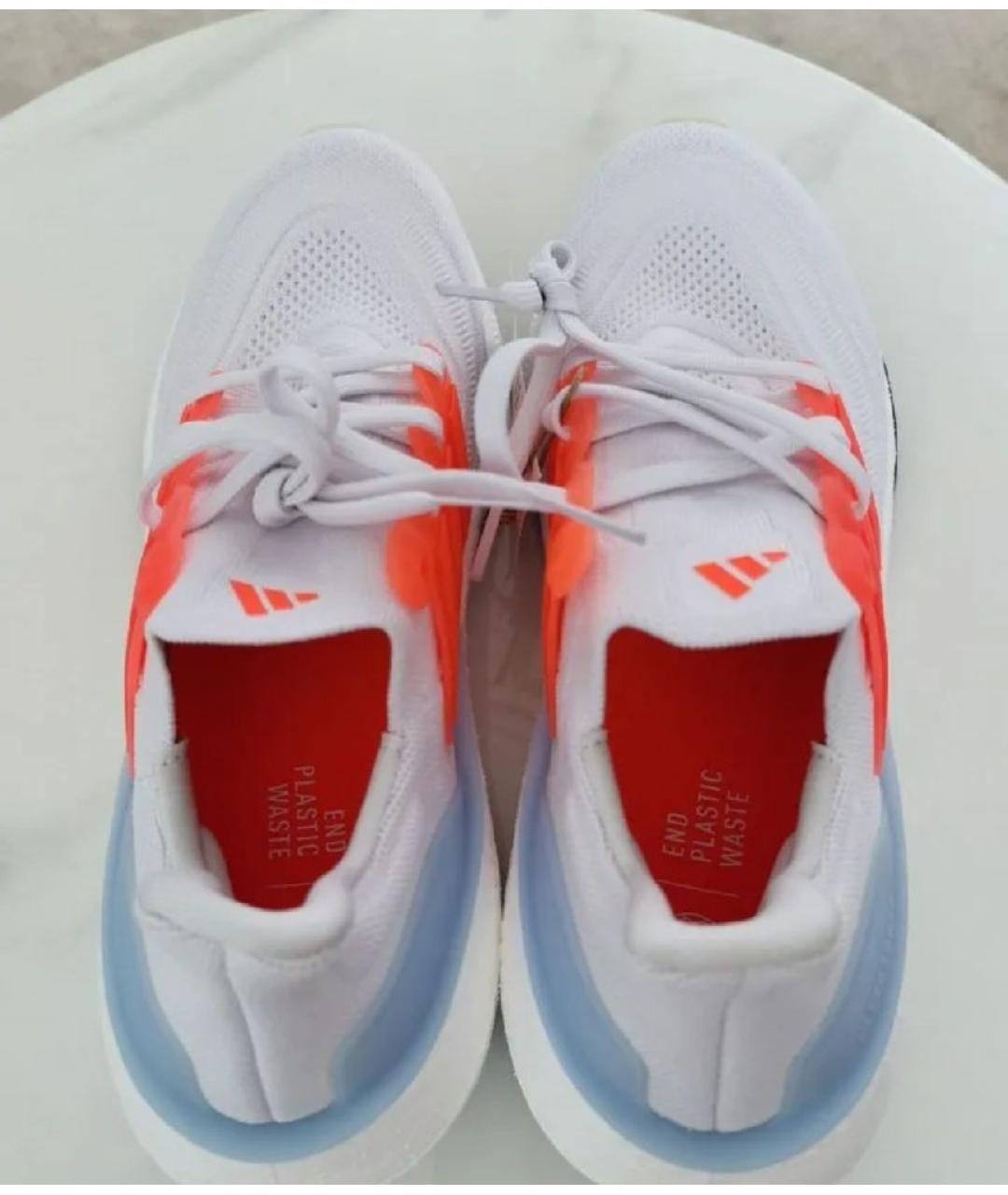 ADIDAS Белые текстильные кроссовки, фото 4