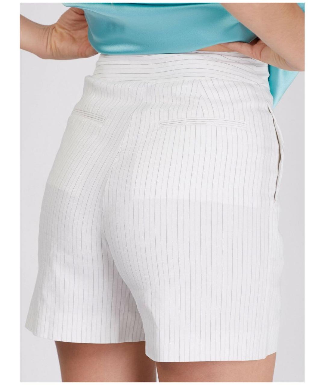 PINKO Белые льняные шорты, фото 2