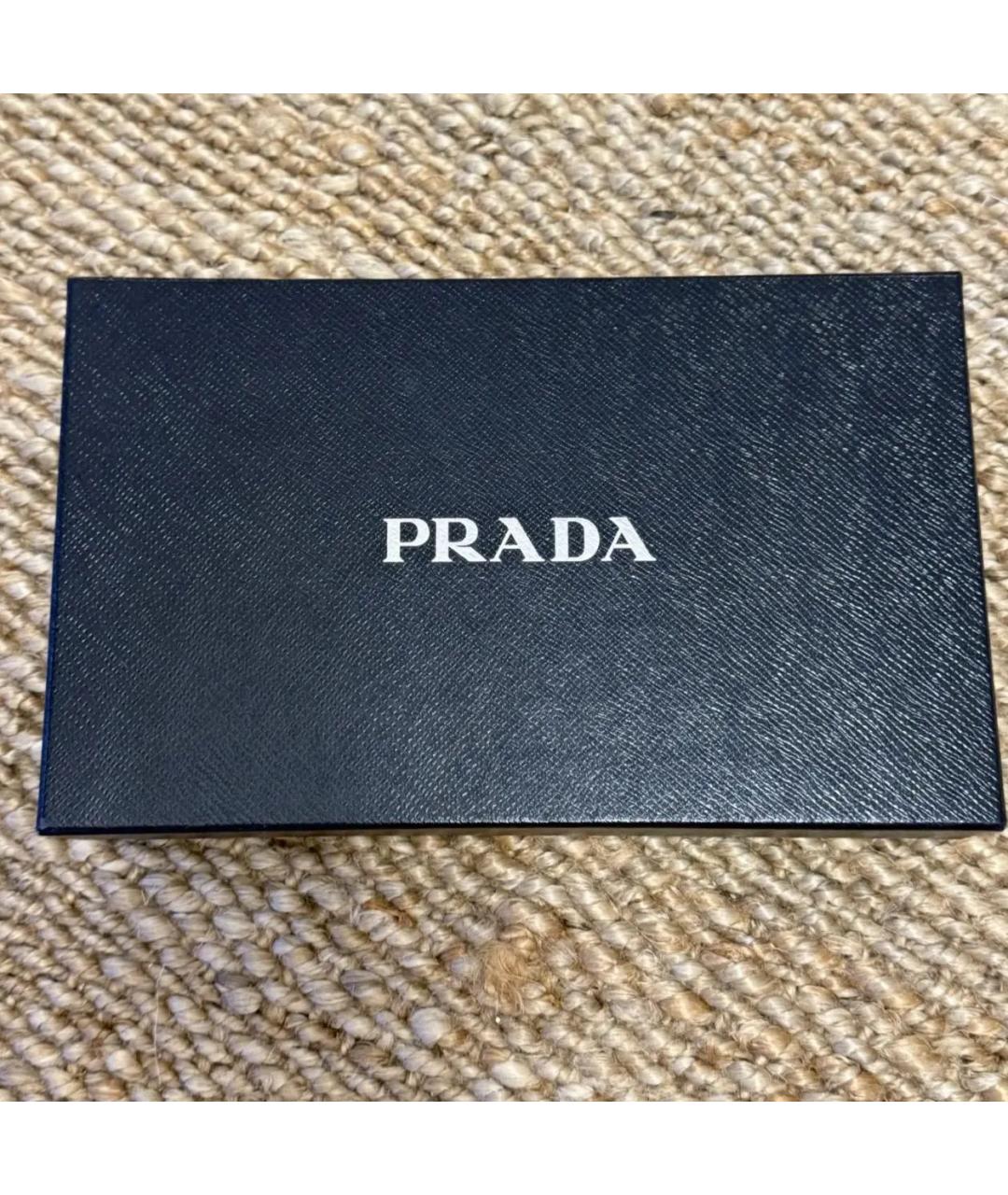 PRADA Черный кожаный кошелек, фото 5