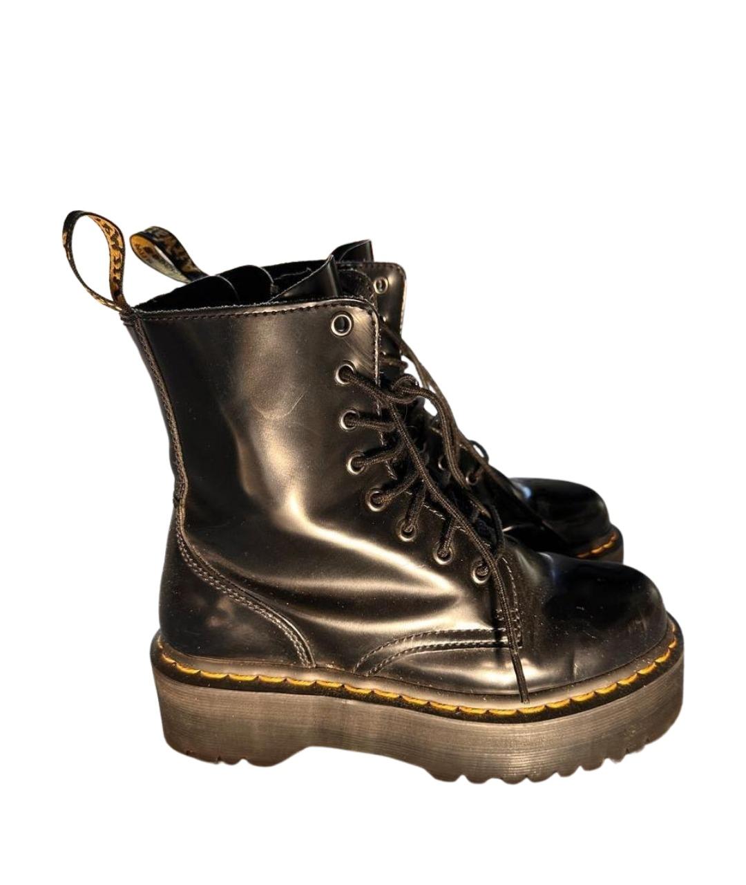 DR. MARTENS Черные кожаные ботинки, фото 1