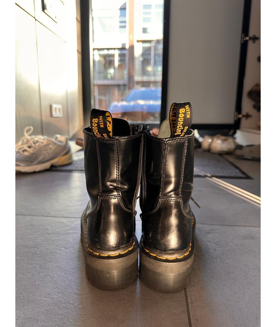 DR. MARTENS Черные кожаные ботинки, фото 3