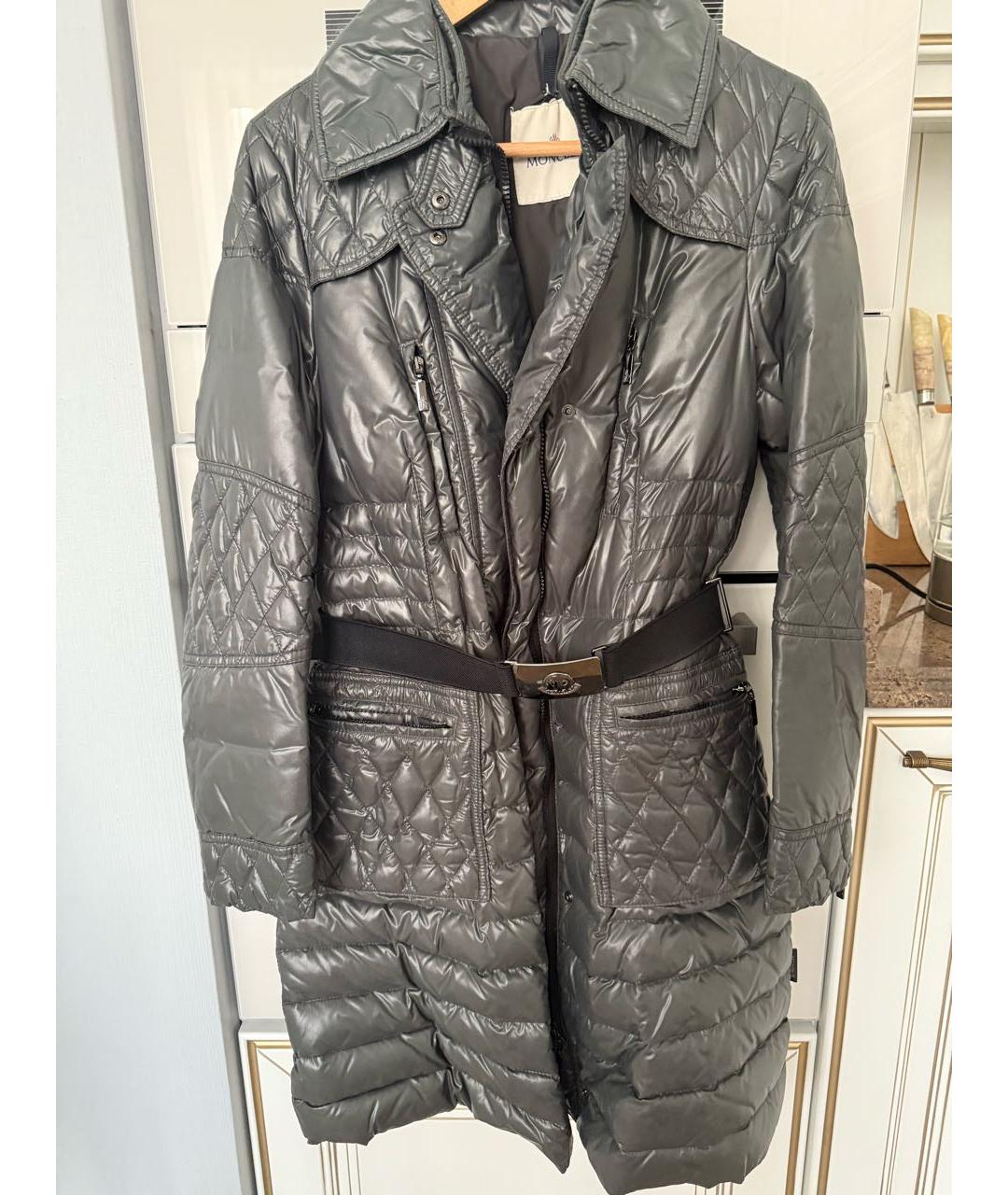 MONCLER Хаки пуховик, фото 2