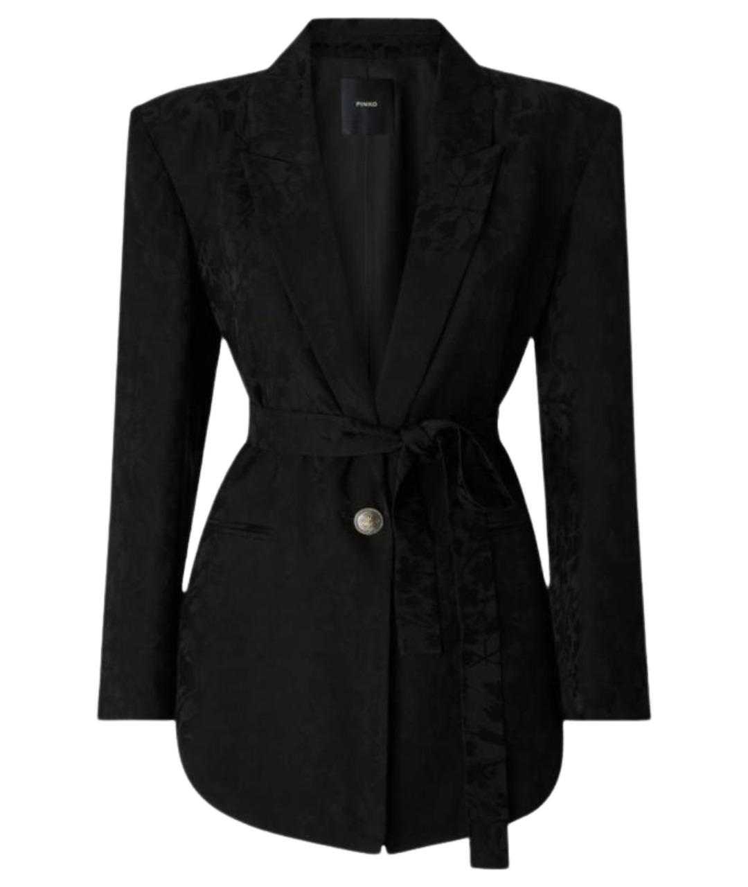 PINKO Черный вискозный жакет/пиджак, фото 1