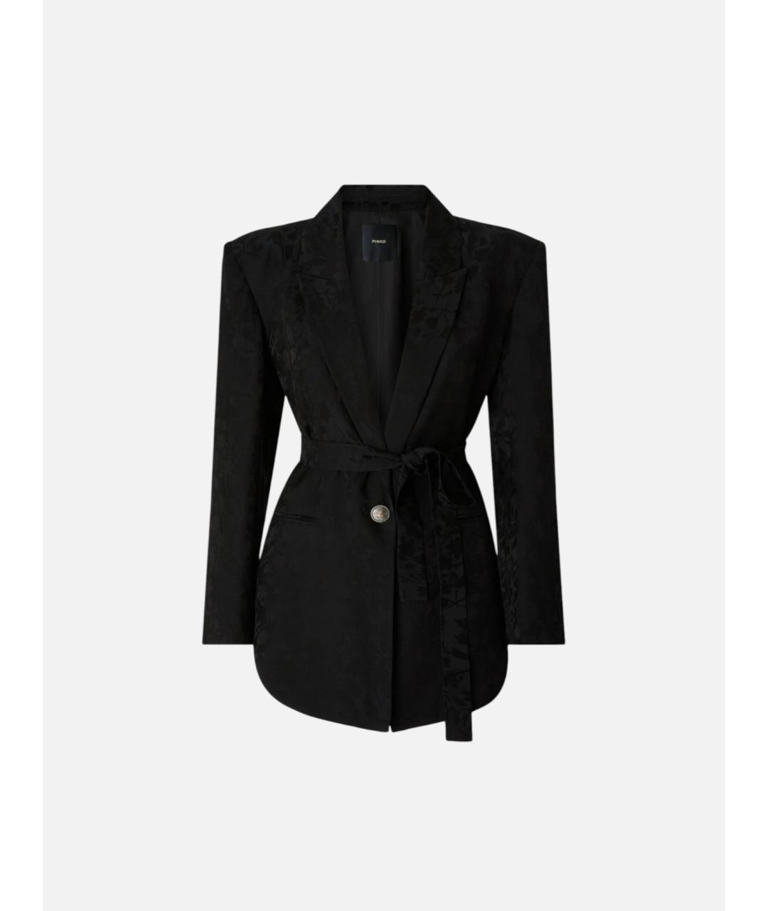 PINKO Черный вискозный жакет/пиджак, фото 6