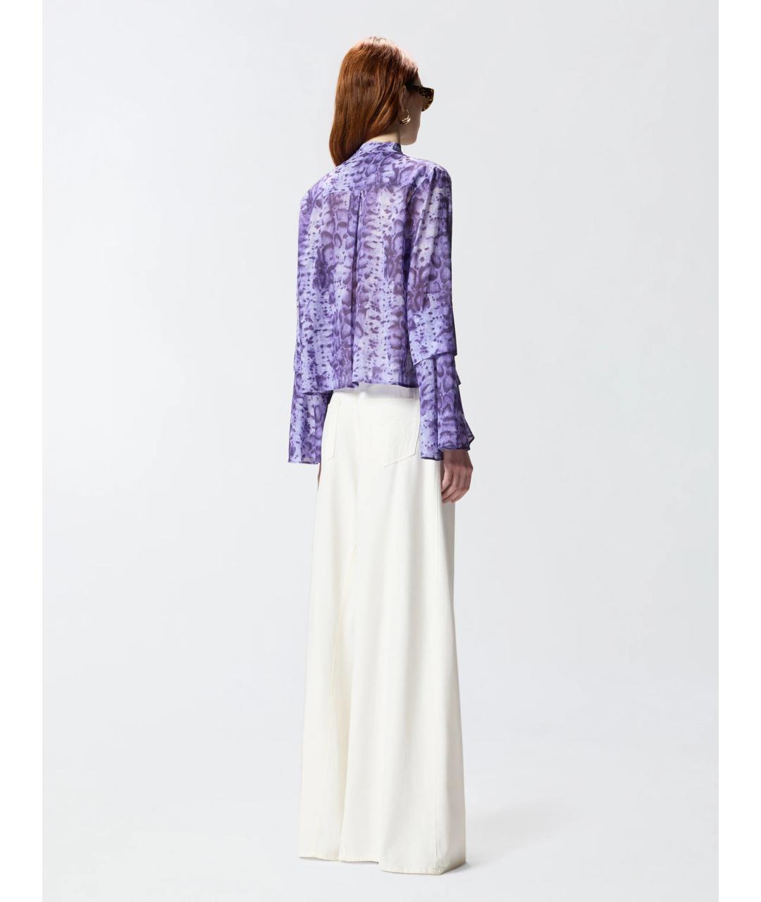 PINKO Фиолетовая хлопковая блузы, фото 4
