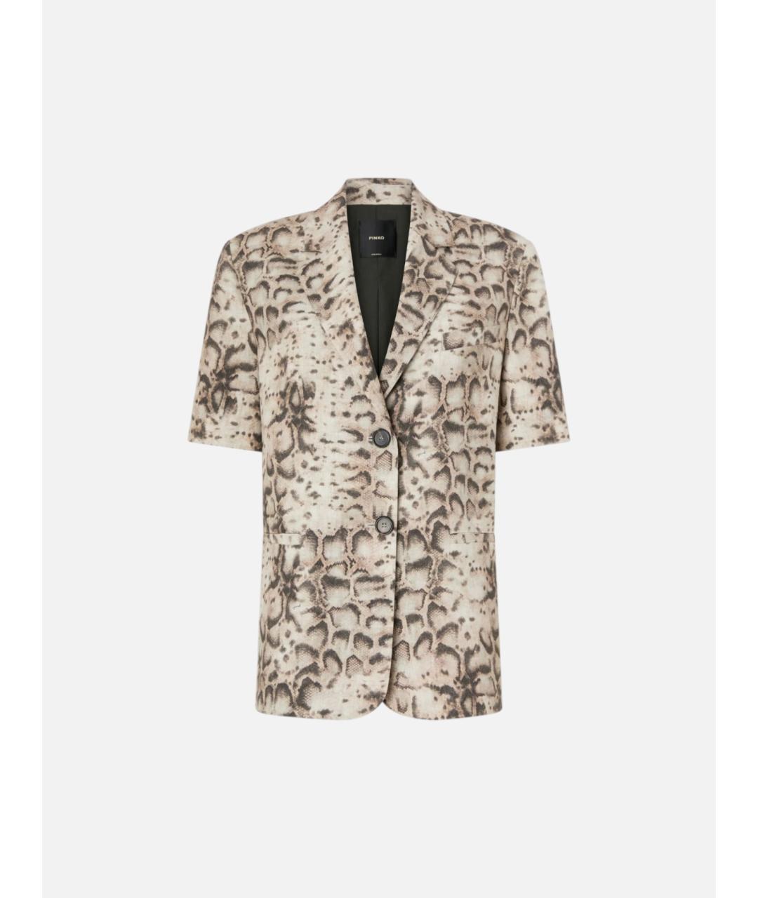 PINKO Мульти льняной жакет/пиджак, фото 7