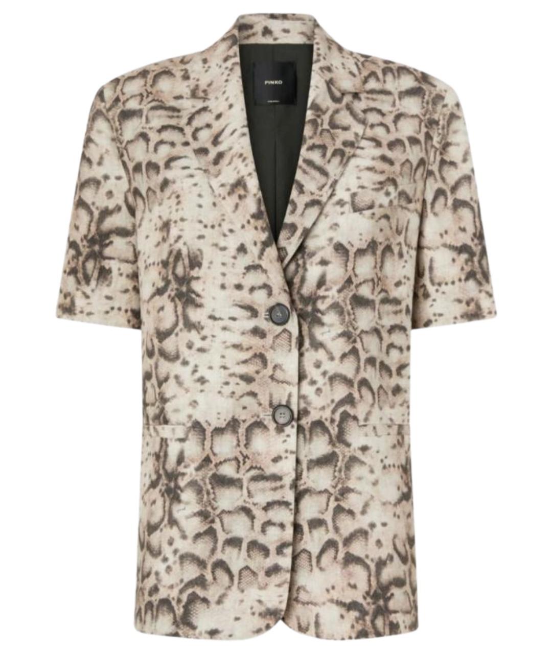 PINKO Мульти льняной жакет/пиджак, фото 1