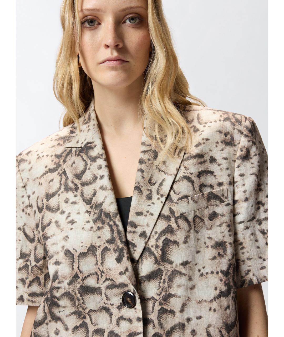 PINKO Мульти льняной жакет/пиджак, фото 5