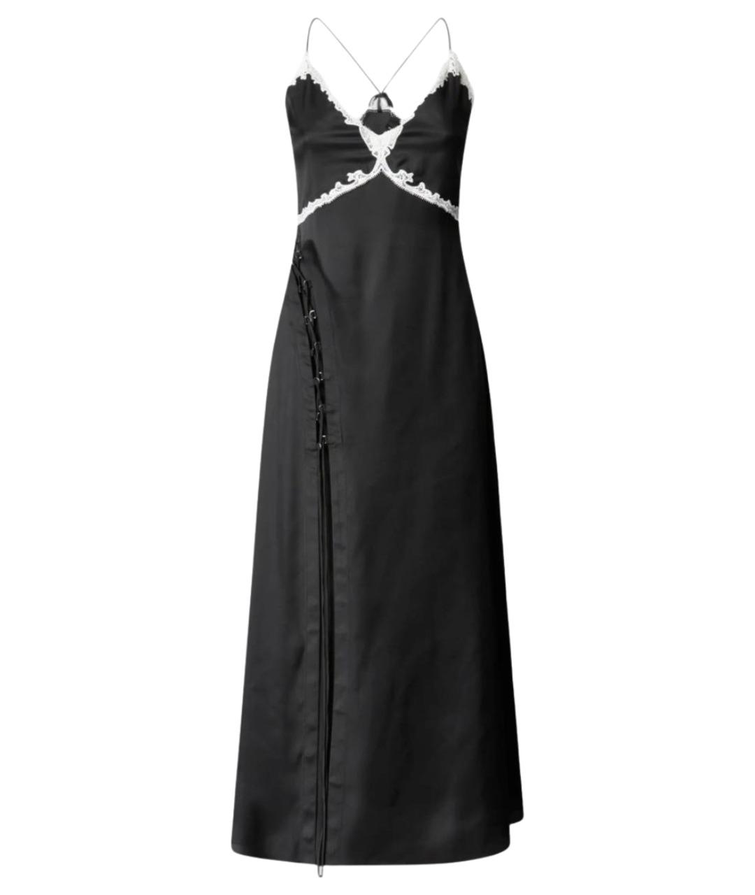 PINKO Черное ацетатное коктейльное платье, фото 1