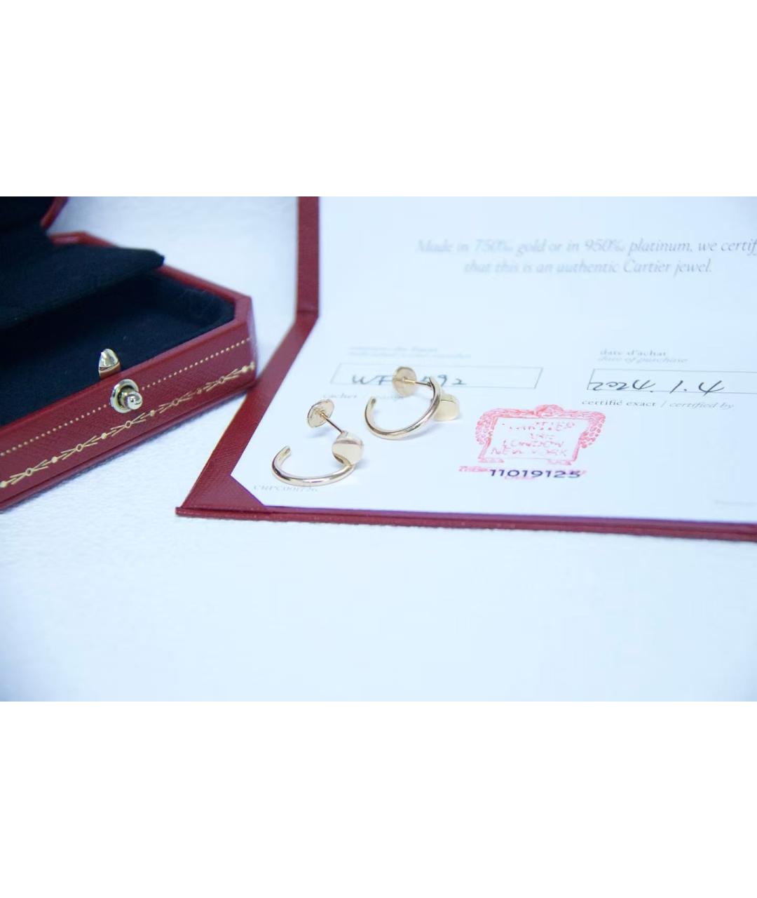 CARTIER Золотые серьги из розового золота, фото 5