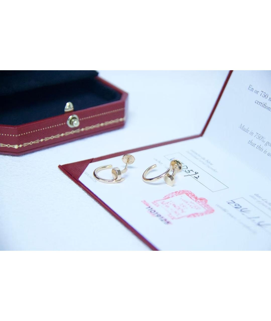 CARTIER Золотые серьги из розового золота, фото 7