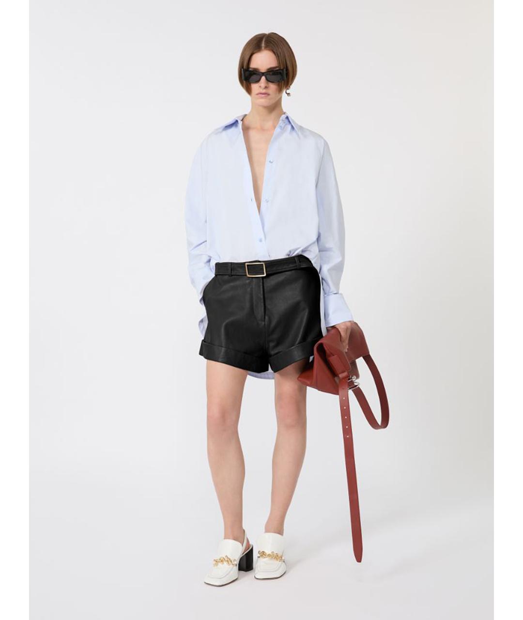 SPORTMAX Голубая хлопковая рубашка, фото 2